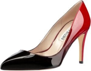 JOY IN LOVE Women’s Pumps Shoes 3.5″ High Heels Pointy Toe Stiletto Pumps