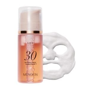 MENOKIN 30 Seconds Bubble Serum Mask [No wait, Simply rubbing the bubble into your skin, finish the facial mask][LIFT] Collagen & Niacinamide Mask, Radiance-boosting 3.21 fl.oz