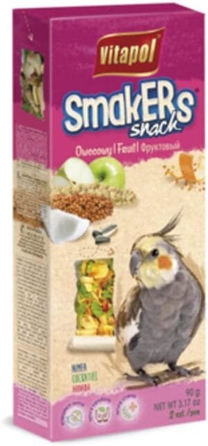 Fruit Smakers Treat Sticks for Cockatiels Includes 2 Sticks