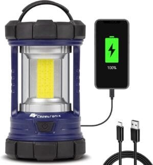 Camping Lantern, 3200LM LED Lanterns for Power Outages, 4600mAh Phone Charger & Rechargeable Lantern, 5 Light Modes Camping Lights & Lanterns for Hurricane/Emergency, CT CAPETRONIX Camping Accessories