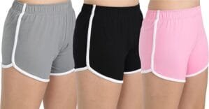 Women’s Cotton Shorts (Pack of 3 Multicolored, Size-XXL)