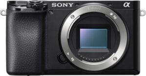 Sony Alpha ILCE 6100 24.2 MP Mirrorless Digital SLR Camera Body only (APS-C Sensor, Fast Auto Focus, Real-time Eye AF, Real-time Tracking, 4K Vlogging Camera, Tiltable LCD, Black)
