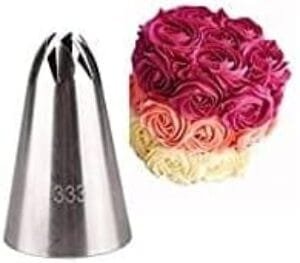 Perfect Price 333 Drop Rose Russian Pastry Nozzles for Cream Icing Piping Nozzles Cake Decoration Tips Leaf Tulip Tips Confectionery