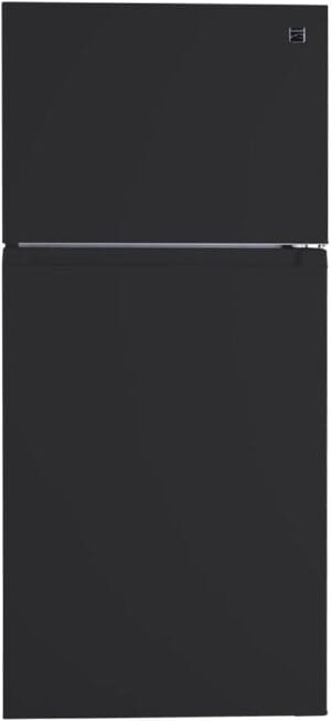 Kenmore 30 in. 18.2 cu. ft. Capacity Refrigerator/Freezer with Adjustable Glass Shelving, Humidity Control Crispers, Gallon Door Bins, ENERGY STAR Certified, Black