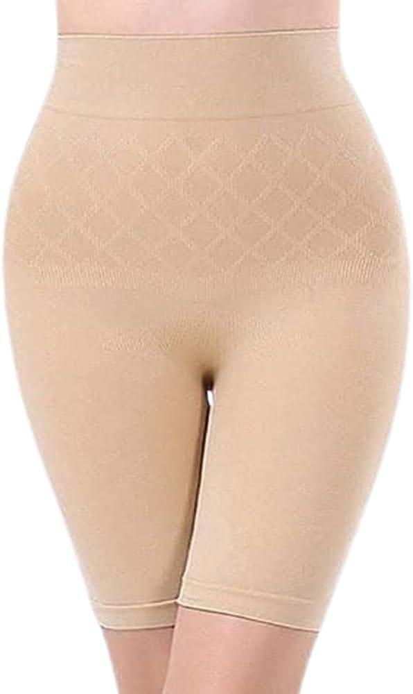 Shapewear for Women High Waist Tummy Tucker Women Shapewear Skin Color Body Shaper for Women for Belly Control Under Cloth Body Suit for Women with Anti Rolling Strip Panties Beige