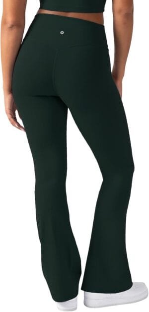 YITTY Active Women’s UltraLuxe Kick Flare High Waist Legging, Athleisure, 4-Way-Stretch