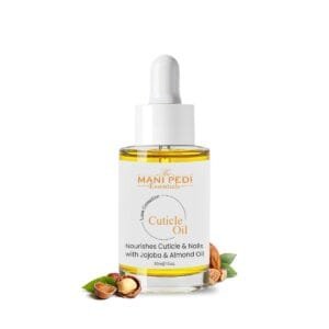 THE MANI PEDI ESSENTIALS Cuticle Oil Nail Serum with Jojoba, Rosehip & Almond oils Nail Strong Oil for Cuticle Care, Nail Growth & Strength – 30ml
