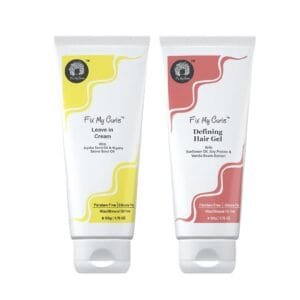 Protein Styling Duo| For Curly, Wavy, Dry & Frizzy Hair | Frizz Control | Silicone Free Curl Defining Cream & Gel| 1.76 oz each