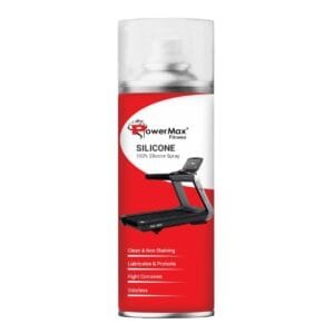 PowerMax Fitness Silicone Oil Lubricant Spray for Treadmill (500ml/16.9oz), Use for Equipment Applications Extra Long Control Flow Applicator Easy to Use On All Treadmills