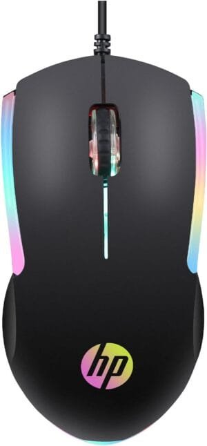 M160 USB Wired Gaming Optical Mouse with LED Backlight, 1000 DPI, 3 Buttons and Press Life Up to 3 Million Clicks, 1 Year Warranty (843W8AA, Black)