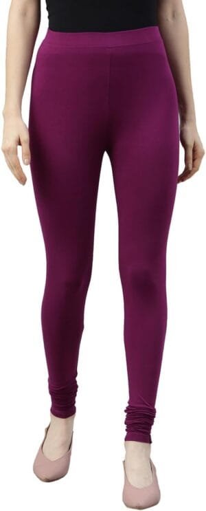TWIN BIRDS Tailored Cut & Classic Fit Viscose Elastane Fabric Churidar Leggings for Women