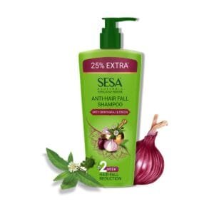 SESA Ayurvedic Anti Hairfall Shampoo For Dry And Frizzy Hair Reduces Hairfall Made With 6 Ayurvedic Herbs Paraben Free Shampoo – 500ml