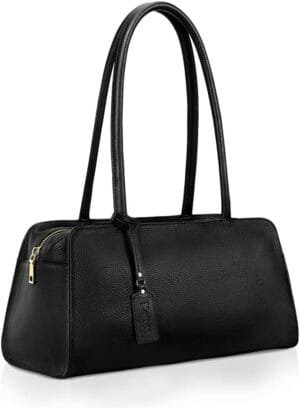 Kattee Leather Purses and Handbags for Women Small Top-handle Tote Bag Satchel Shoulder Bags