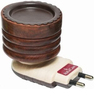 Electrical Aroma Diffuser/Bakhoor Kapoor Diffuser/Electric Diffuser for Fragrance/Kapur Dani for Pooja, Meditation, Havan/Kappor Stand for Home, Office (Pack of 1), Brown