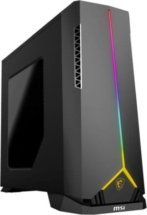 MSI Aegis SE Gaming Desktop: Intel Core i5-13400F, Geforce RTX 3050, 16GB DDR5, 500GB M.2 NVMe SSD, ARGB Fan Air Cooling, Type C, VR-Ready, Window 11 Home : 13TA-1233US