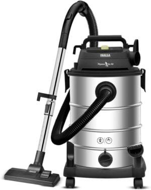 Wet and Dry Vacuum Cleaner with Blower Function|1700 W & 42 LTR Capacity|28 kPa Suction|2 Yr Warranty|HEPA Filter|House Cleaning Machine,Industrial Vacuum Cleaner Heavy Duty(MasterVac 42)