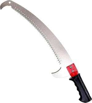 Kraft Seeds Black 23.1-inch Professional Pruning Saw with Sharp Teeth Metal Blades and Soft PVC Handle- Pack of 1 | Rust-Resistant Blades with Hard Chrome Plating Handle | Perfect for Gardening