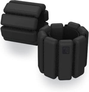 The Flexbangle Wrist & Ankle Weights Set, Adjustable & Sweat Resistant for Dance, Exercise, Walking, Jogging, Gymnastics, Yoga, Cardio, Free Size