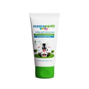 Mamaearth Milky Soft Baby Face Cream | with Nourishing Murumuru Butter | Moisturizes Baby’s Dry & Itchy Skin | 5.6 Ph-Balanced Formula 2.03 Fl Oz (60ml)