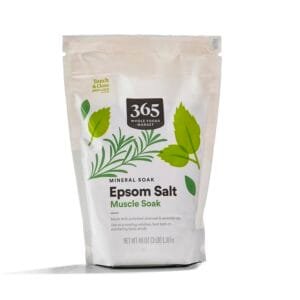 365 by Whole Foods Market, Epsom Salt Muscle Soak With Activated Charcoal, 48 Ounce