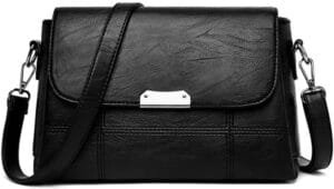 Crossbody Purses for Women – PU Leather Shoulder Handbags Sling Bag Crossboby Bags (Color-BLack), Black