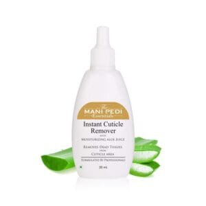 THE MANI PEDI ESSENTIALS Cuticle Remover Gel with Moisturizing Aloe Vera. Removes Dead & Overgrown Cuticle/Skin from Cuticle Area. Professional Formula – 30ml
