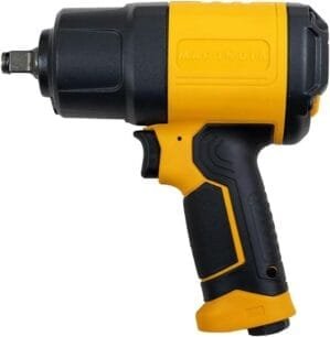 MAF AIW11212 Air Impact Wrench – 1/2″, 850Nm, 8000 RPM, 5 Speed Air Impact Wrench High Torque Twin Hammer Mechanism 3 pcs Impact Sockets Grip Handle for Home Improvement & Industrial Use