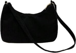 Women’s Hobo Bag Slingbag | Canvas Handbag |Eco-Friendly HoboBag (WBAG-84) (Black), Black