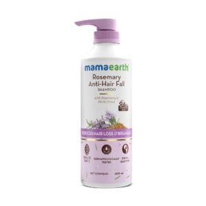 Mamaearth Rosemary Anti-Hair Fall Shampoo with Methi Dana | Controls Hair Loss & Breakage | Build Up Clarifying & Hydrating Formula | 20.29 Fl Oz/600ml