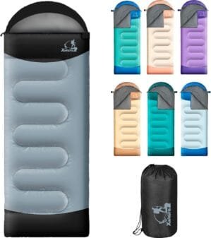 Sleeping Bags for Adults Kids – 3 Season Cold&Warm Weather Waterproof Camping Sleeping Bags – Lightweight Sleeping Bags for Camping Hiking Outdoor Travel