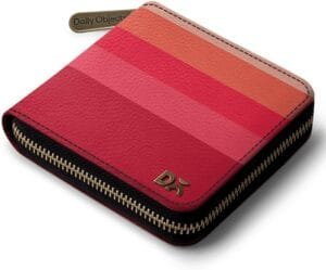 Stylish Slim Zip Around Wallet | Women’s & Mens Bifold Wallet Purse With Coin, Card Slots | Soft Genuine Leather