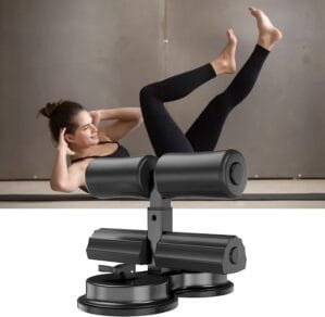 Suction Cups Sit Up Bar,Portable Sit-Up Assistant Device,Fixed Foot Abdominal Muscle Trainer Device, Portable Sit Up Bar with Foam Padded for Floor, Abs Home Workout