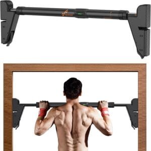 Sportneer Pull up Bar for Doorway No-Screw Adjustable Chin Up Bar for Door Frame Door Pull Up Bar for Home Gym Strength Training Bar Horizontal Bar for Exercise 440 LB