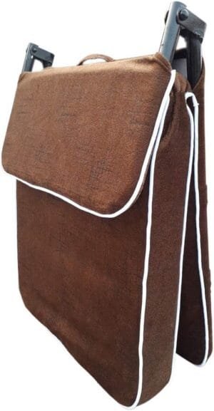 TipTop Meditation Chairs/Yoga Chairs with Back Support Sheet Size (19 x 17 x 3 Inch) (Brown)