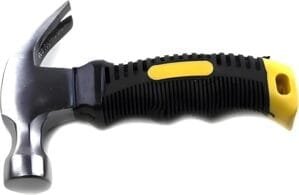 Oblivion Heavy Duty Small Hammer Stubby Mini Claw Hammers Short Handle Rubber Grip