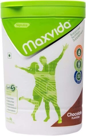 MaxvidaTM Balanced Nutrition Supplement for Adults, 400g (Chocolate)