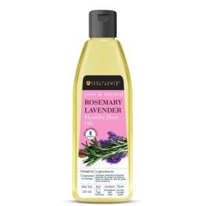 Soulflower Rosemary Lavender Oil for Healthy Hair, Scalp – 100% Pure & Natural Undiluted Coldpressed Oil, 4.00 Fl Oz