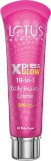 Lotus Herbals Xpress Glow 10 in 1 Daily Beauty Creme Royal Pearl, 30g