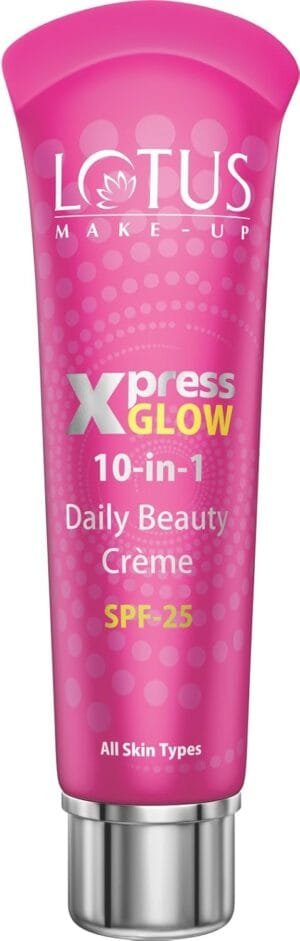 Lotus Herbals Xpress Glow 10 in 1 Daily Beauty Creme Royal Pearl, 30g
