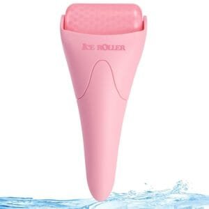 Ice Roller for Face, Eyes and Whole Body Relief, Face Roller Skin Care Tool for Migraine Relief and Blood Circulation,Ideal for All Skin Types (Pink)
