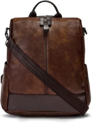 Stylish Leather Backpacks Bags for Women & Youth Girls, 13″ Laptop Bag,Anti Theft, Ladies Purse Handbag, Office/Travel/College/Work/Daily Use, Birthday Gift for Wife/Sister, Rakhi Gifts,