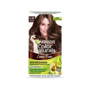 Garnier Color Naturals Crème hair color, Shade 5.32 Caramel Brown, 70ml + 60g