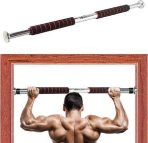 Boldfit Pull Up Bars For Home Workout -Chin Up Bar Gym Accessories for Men Door Way Adjustable Hanging Rod Without Screw, Anti-skid Grip, Strength Training Exercise Bar- Pullup Bar