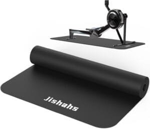 JISHAHS Universal Indoor Rowing Machine Mat- 8.5 x 2.3 FT Exercise Equipment Mat for Concept 2, Nordictrac, Peloton, Sunny, Hydrow, YOSUDA, MERACH etc. Extra Long Non-Slip and Waterproof, Under Rower Floors Protection