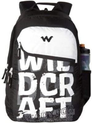 35 Ltrs (19 Cms) Casual Standard Backpack(11619-Typo_Blk_Black), Black, Standard, Traditional Backpacks