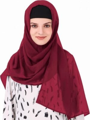 Long Hijab in Breathable Soft Georgette Head Wrap, Wholesale Price, 1pc Scarf HJ-020
