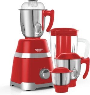 Ultramax Elite Mixer Grinder with 4 Jars, 800 W – MX-222 (Red)