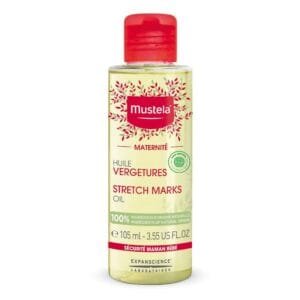 Mustela Maternity Stretch Marks Oil – with Natural Avocado, Maracuja & Sunflower Oil – EWG Verified, Vegan & Fragrance Free – 3.55 fl. oz.
