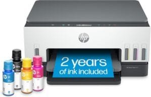 HP Smart -Tank 6001 Wireless Cartridge-Free all in one printer, this ink -tank printer comes with up to 2 years of ink included, with mobile print, scan, copy (2H0B9A)