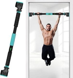 Pull Up Bar Doorway for Home Workout No Screws Chin Up Bar with Locking Mechanism Max Load 200Kg Adjustable (70 to 100 CM)